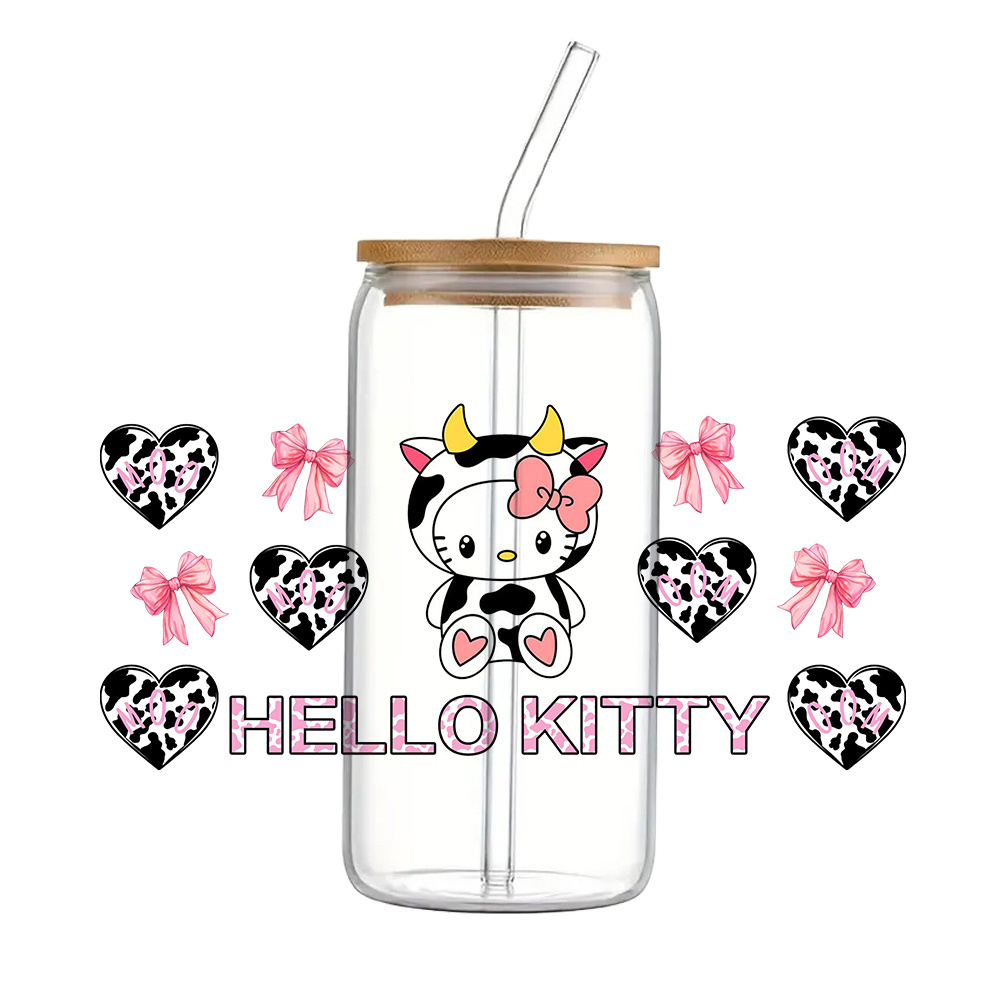 Rdta Tank Glass - 11x24cm Schattige Melkkoe Hello Cat Sanr
