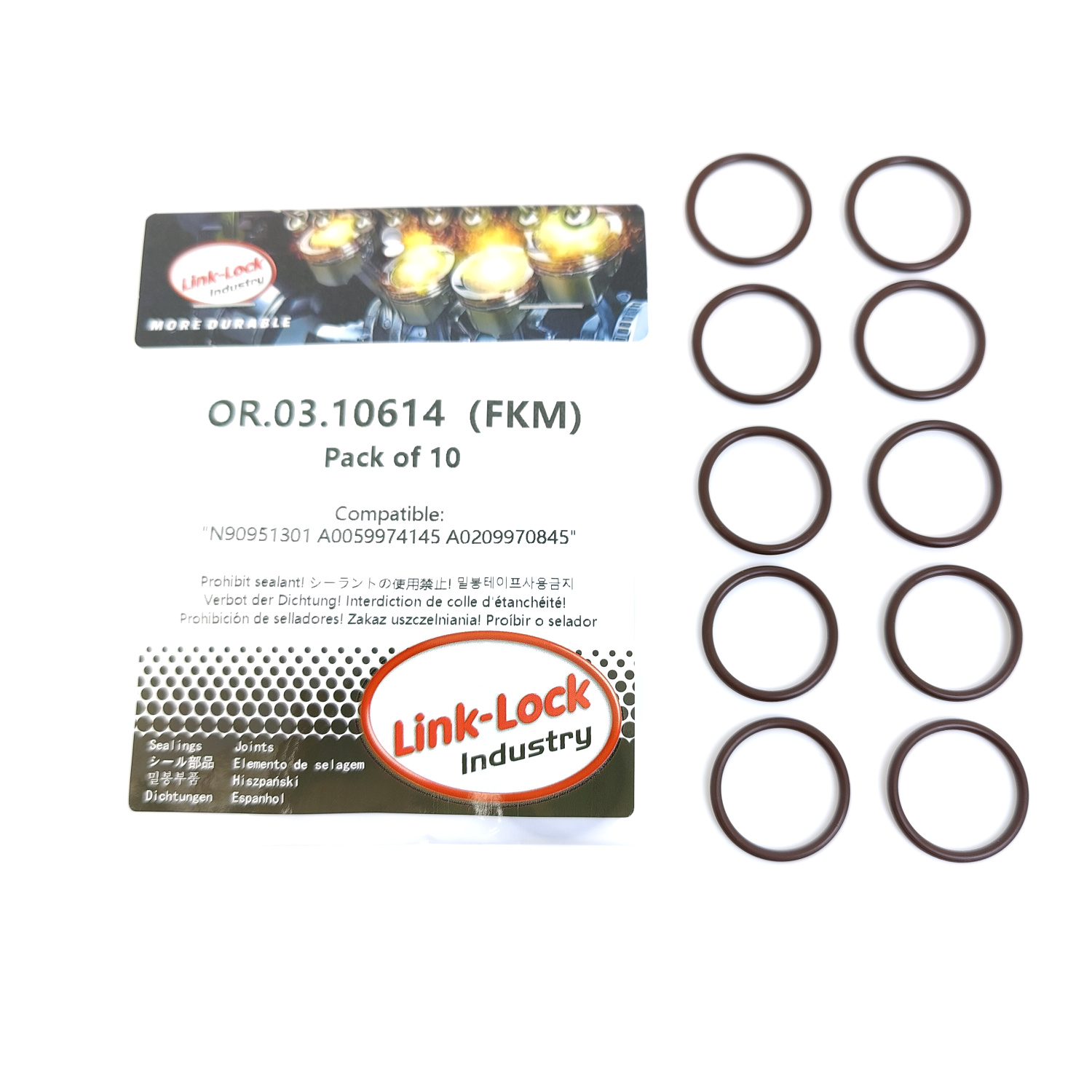 10PCS OR.03.10614 FKM Viton Af - Tank O-Ring Seal recensie en prijs