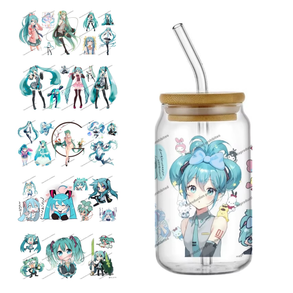 Hatsune Miku UV DTF Cup Wrap 1 - Rdta Tank Glass recensie en prijs
