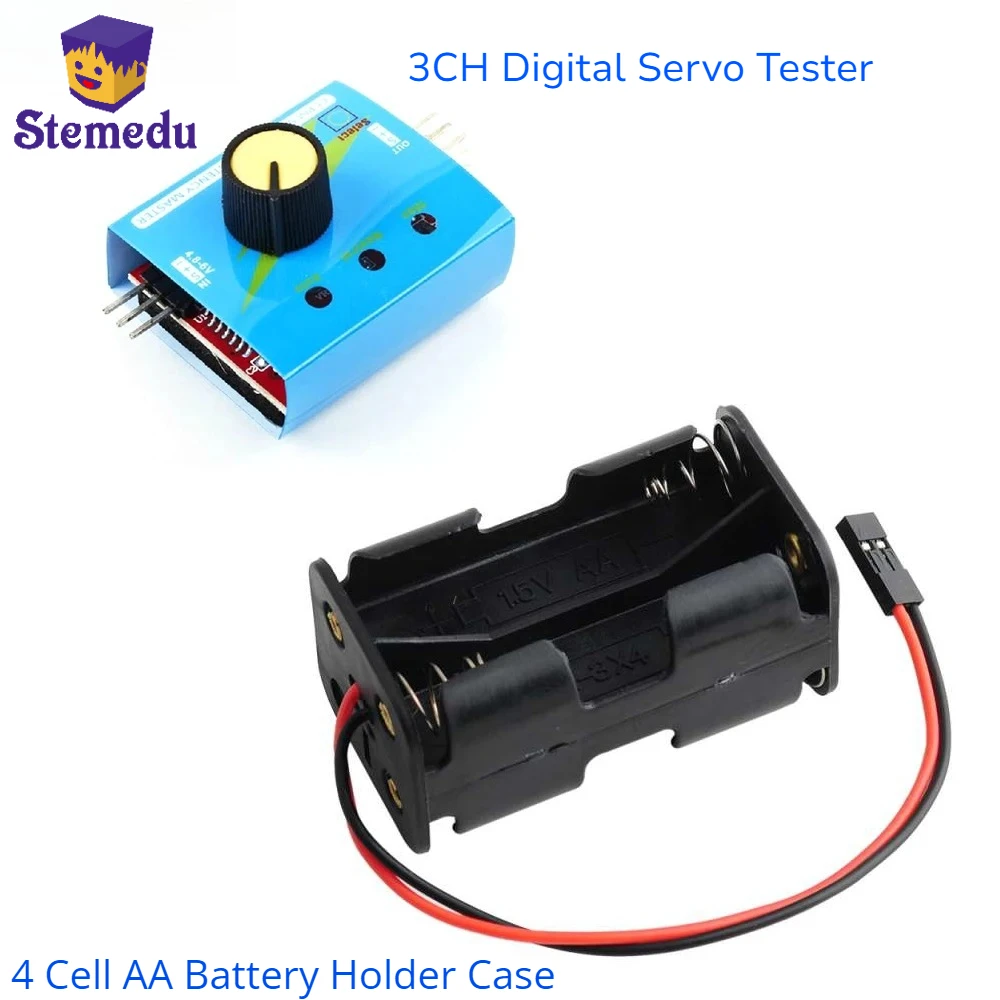 3CH Digitale Servo Tester ESC  - Battery Case Storage recensie en prijs