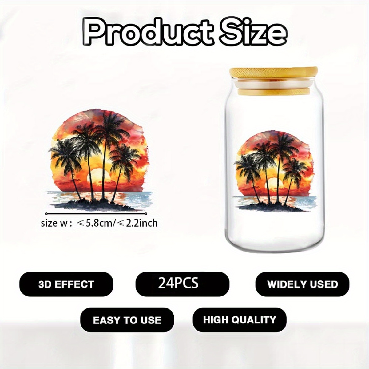 24 stks/set Zomer Tropisch Str - Rdta Tank Glass recensie en prijs